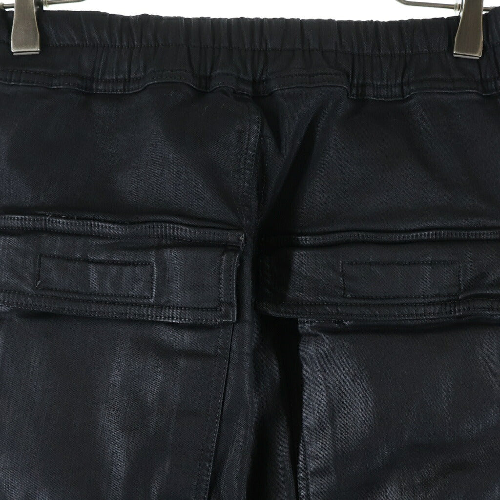 Rick Owens DRKSHDW(リックオウエンス ダークシャドウ) 25SS DOUBLE CARGO JUMBO BELAS ダブルカーゴ ジャンボベラ カーゴパンツ ブラック DU02D2398-SBW