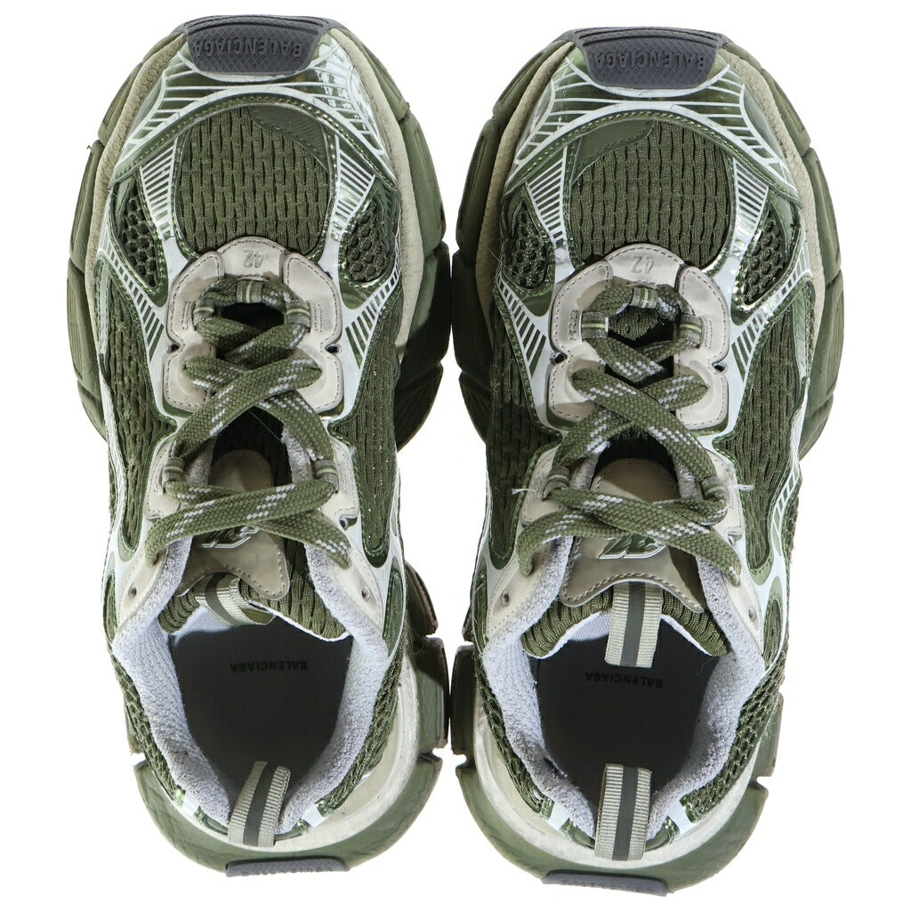 BALENCIAGA(バレンシアガ) 3XL Sneaker スリーエックスエル メッシュローカットスニーカー シューズ グリーン 42 734734