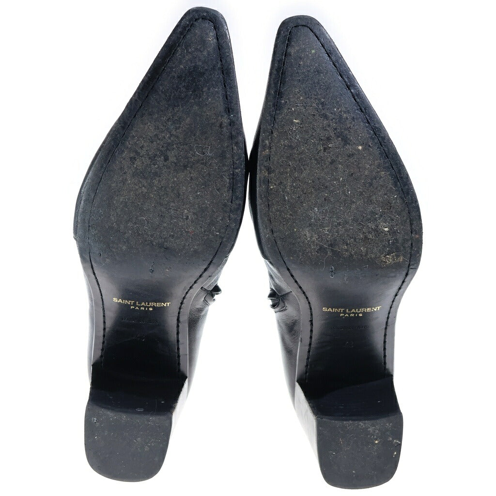 SAINT LAURENT PARIS(サンローランパリ) 23SS ARSUN アースン サイドジップヒールブーツ ブラック 43 735762