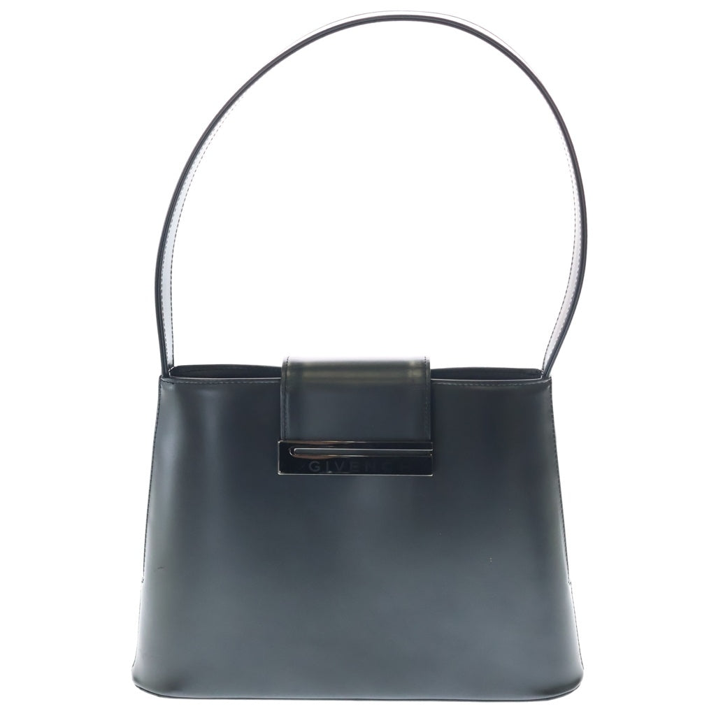 GIVENCHY(ジバンシィ) LOGO PRINT METAL PLATE LEATHER HAND BAG ロゴプリント レザーハンドバッグ レディース