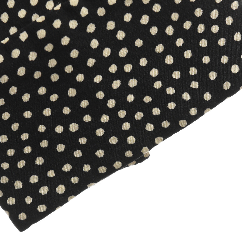 SAINT LAURENT PARIS(サンローランパリ) シルク ドット フリル プルオーバー ワンピース ブラウス 485610 Y347S レディース