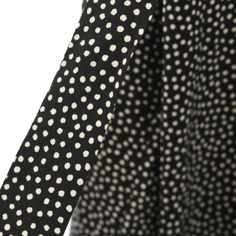 SAINT LAURENT PARIS(サンローランパリ) シルク ドット フリル プルオーバー ワンピース ブラウス 485610 Y347S レディース