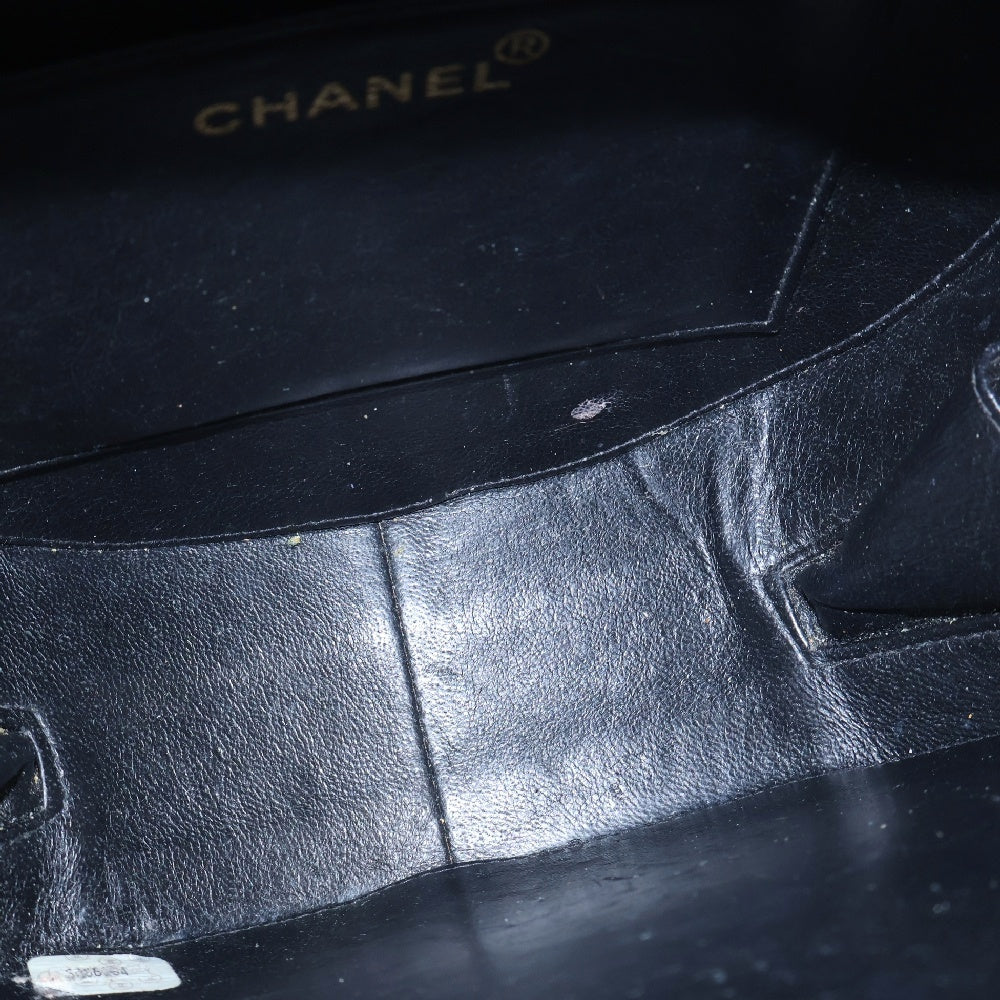 CHANEL(シャネル) ココマーク パテントレザー ラウンドバニティ ハンドバッグ ブラック
