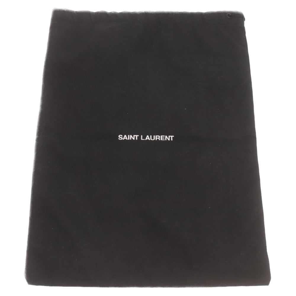 SAINT LAURENT PARIS(サンローランパリ) Sequins Heel Pumps グリッター 438805 リボンモチーフ サンダル ヒール パンプス シルバー/ブラック
