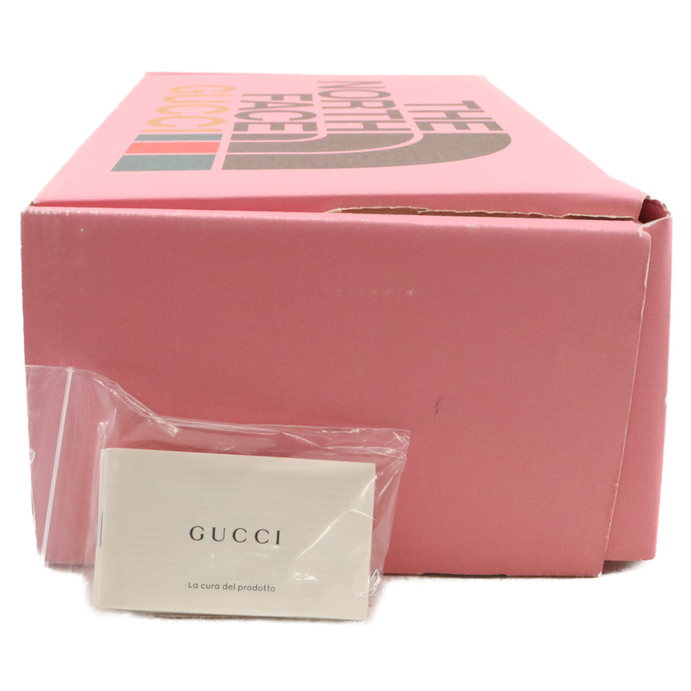 GUCCI(グッチ) 22SS × THE NORTH FACE ザノースフェイス GGキャンバス スライドミュール サンダル ブラウン 679947