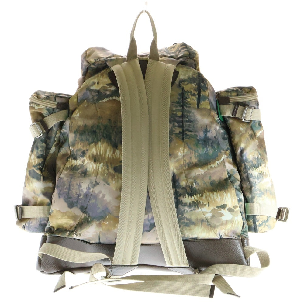 GUCCI(グッチ) 21AW ×THE NORTH FACE 総柄 ナイロンバックパック 650294 520981 マルチ