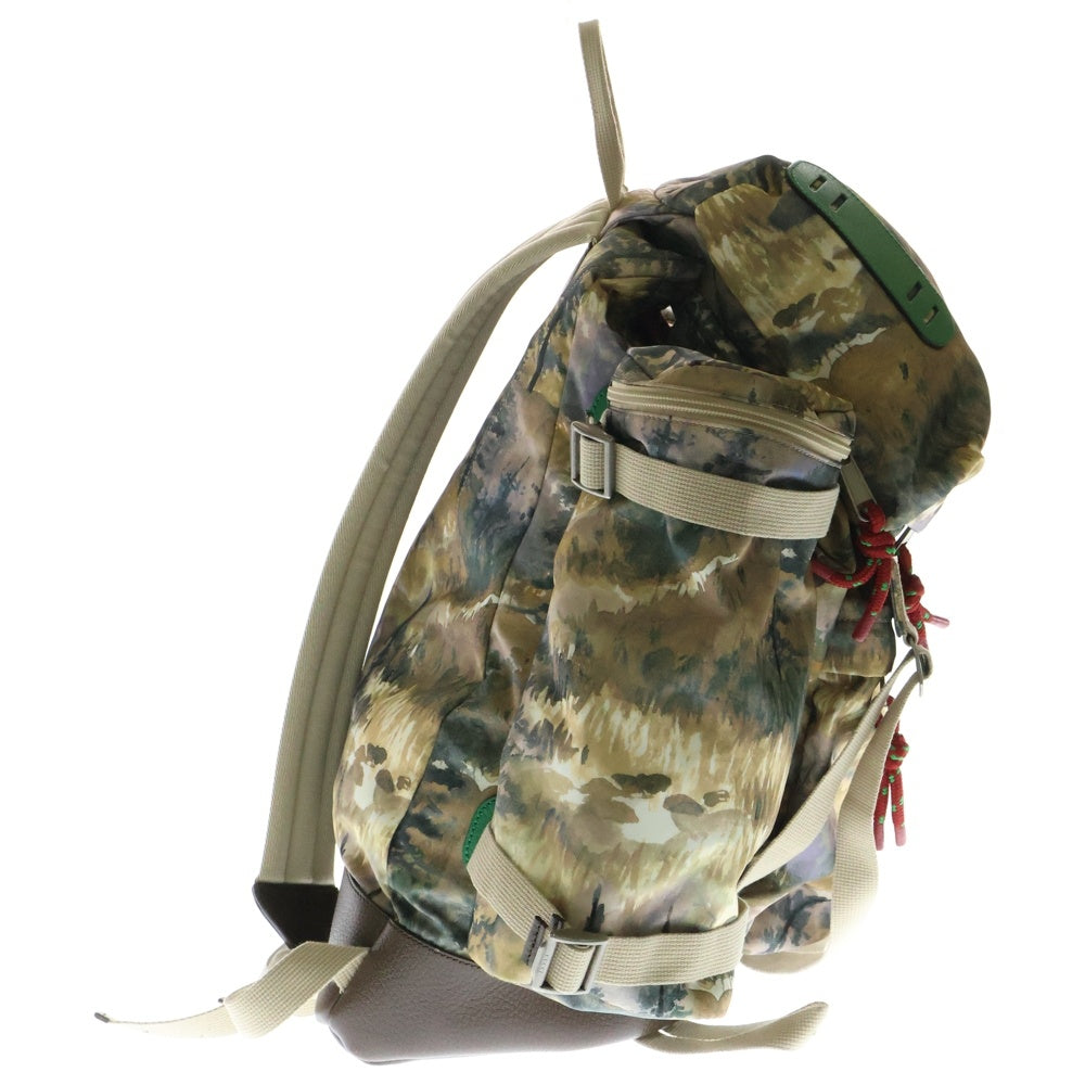 GUCCI(グッチ) 21AW ×THE NORTH FACE 総柄 ナイロンバックパック 650294 520981 マルチ