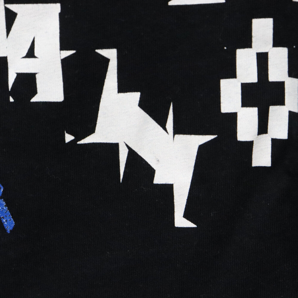 MARCELO BURLON(マルセロバーロン) COUNTY OF MILAN カウンティ ミラノ ウルフTシャツ ブラック/ブルー