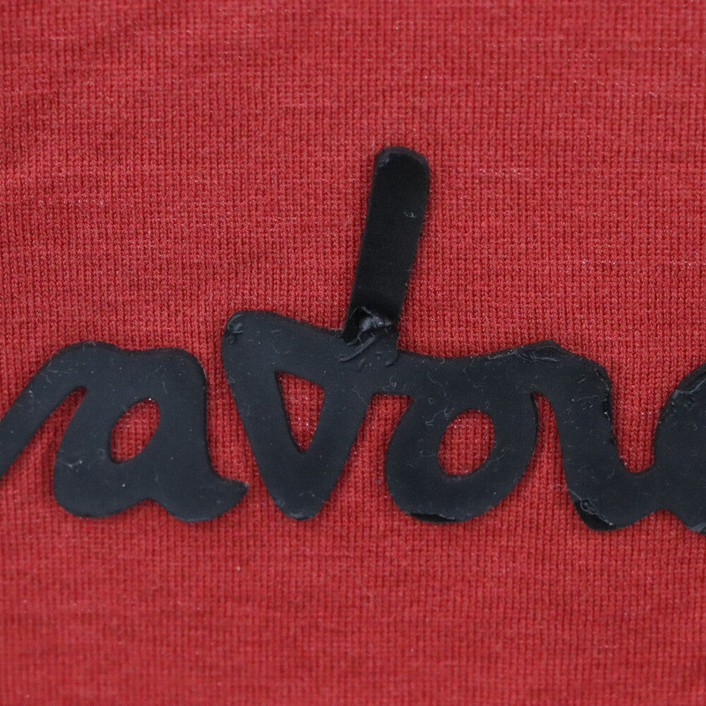 Salvatore Ferragamo(サルヴァトーレ フェラガモ) 1927 フロントロゴプリント クルーネック半袖Tシャツ レッド