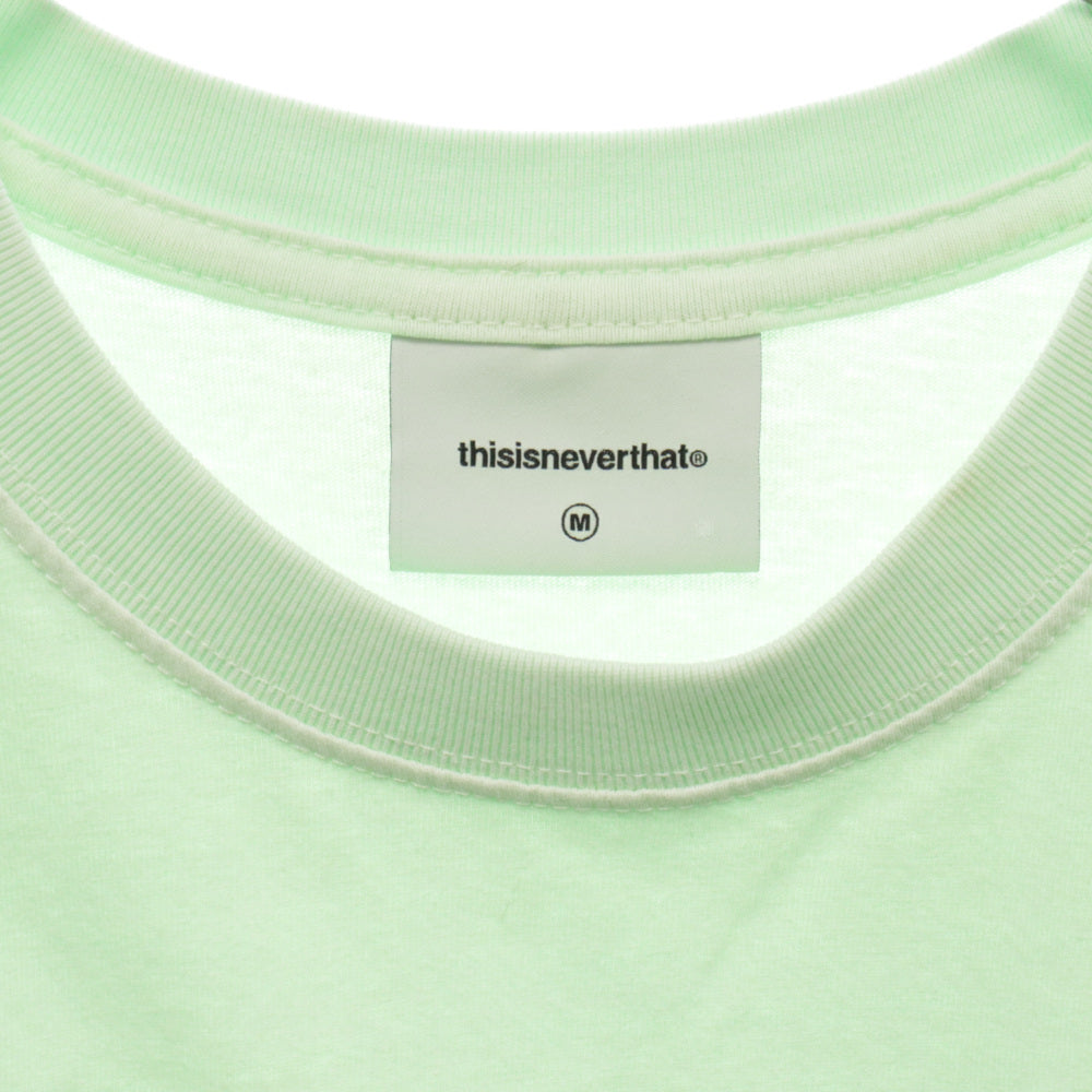 THISISNEVERTHAT(ディスイズネバーザット) Brushed Paint Tee TN240TTSST06 ブラッシュペイント Tシャツ カットソー ライトグリーン