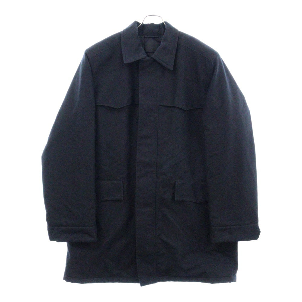 PRADA(プラダ) CANVAS TEC Chester Coat SGC091 S 222 11HJ F0002 NERO キャンバステック チェスターコート ブラック ※ベルト欠品
