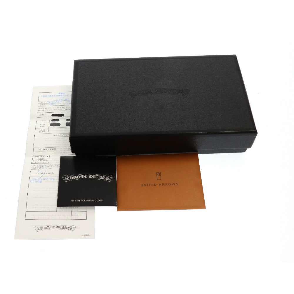 CHROME HEARTS(クロムハーツ) Big Spoon Wallet ビッグスプーンレザーウォレット 2つ折り 革財布 ブラック