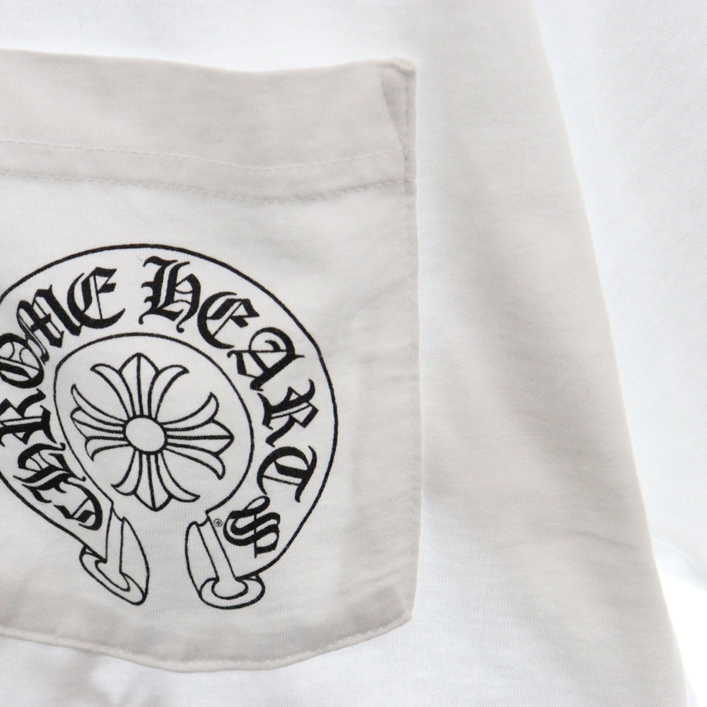 CHROME HEARTS(クロムハーツ) Malibu Limited Horseshoe Tee マリブ限定ホースシュープリント 半袖Tシャツカットソー ホワイト