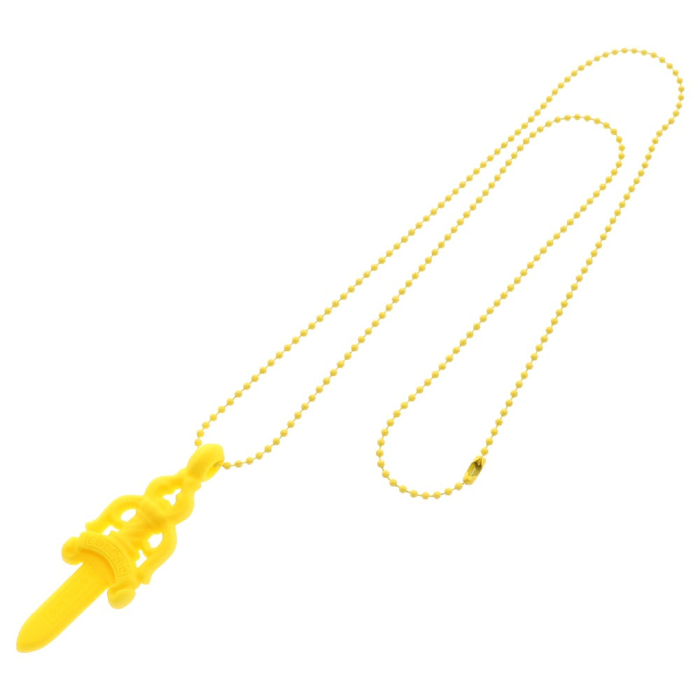 CHROME HEARTS(クロムハーツ) RUBBER LARGE DAGGER ラバーラージダガーラバーネックレス イエロー