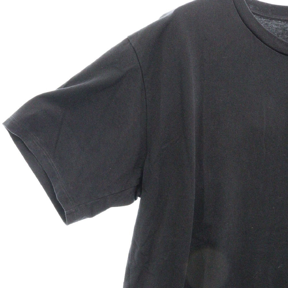 CELINE(セリーヌ) フロントロゴ コットンジャージー ルーズシルエット 半袖カットソー Tシャツ ブラック