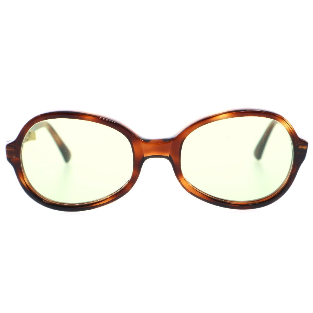 VINTAGE(ヴィンテージ) 60s SIMPLE&BASIC OVA 六角星ヒンジ ラウンドサングラス 眼鏡 ブラウン