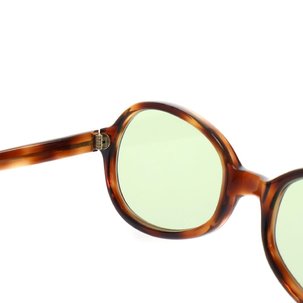 VINTAGE(ヴィンテージ) 60s SIMPLE&BASIC OVA 六角星ヒンジ ラウンドサングラス 眼鏡 ブラウン