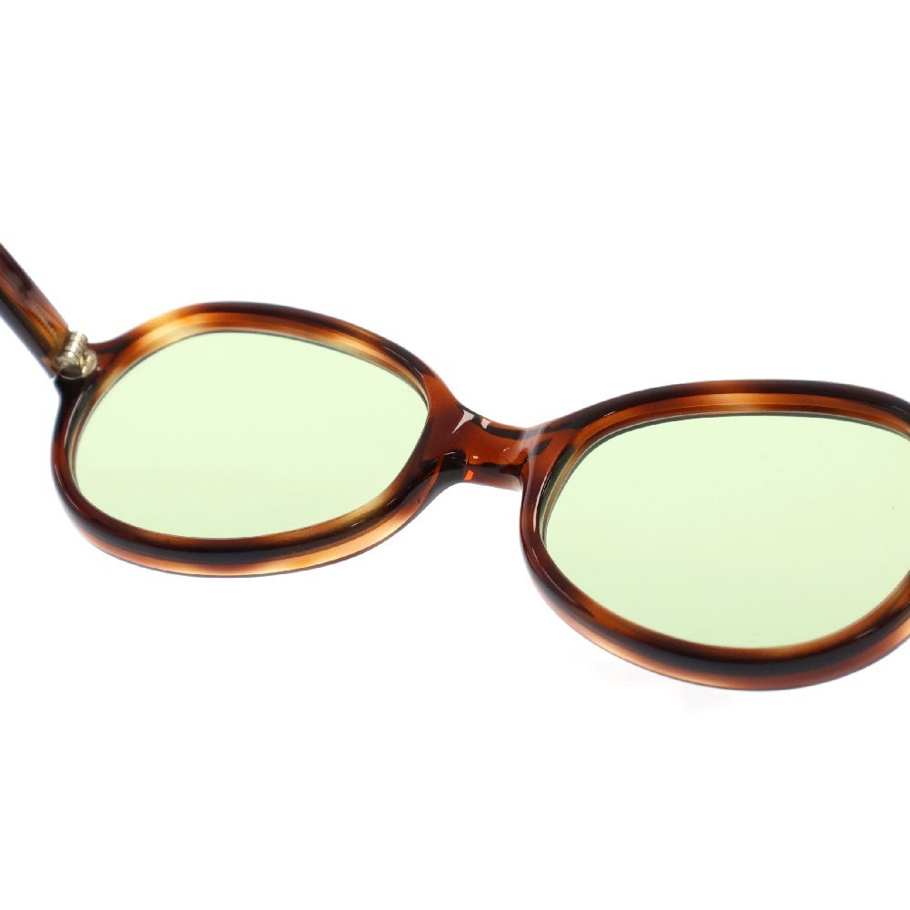 VINTAGE(ヴィンテージ) 60s SIMPLE&BASIC OVA 六角星ヒンジ ラウンドサングラス 眼鏡 ブラウン