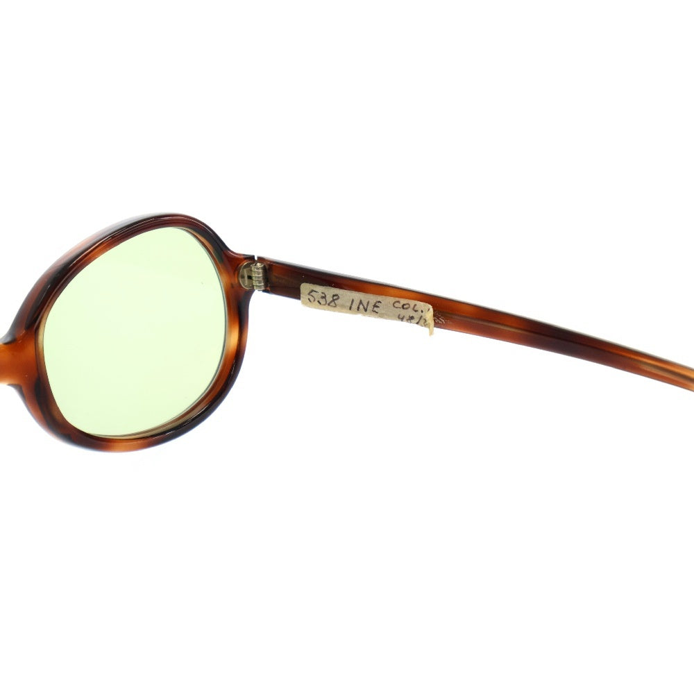 VINTAGE(ヴィンテージ) 60s SIMPLE&BASIC OVA 六角星ヒンジ ラウンドサングラス 眼鏡 ブラウン