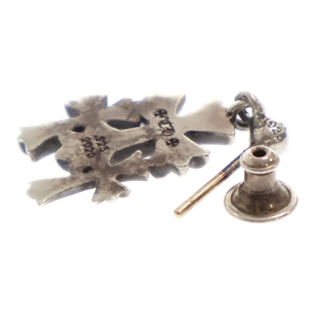CHROME HEARTS(クロムハーツ) 3CH CROSS DROP トリプルクロス 3クロス ドロップピアス シルバー