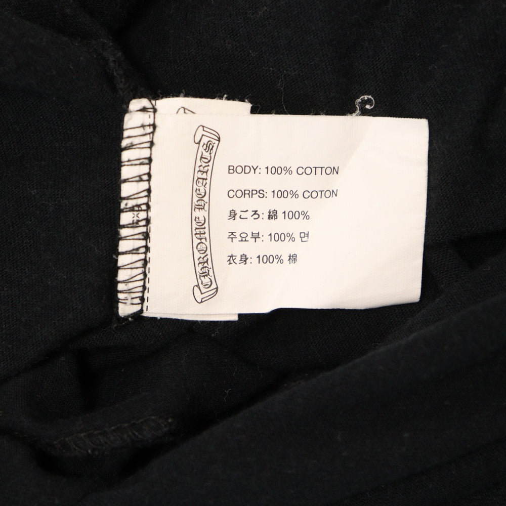 CHROME HEARTS(クロムハーツ) Back Dagger Printed T-shirt バックダガー プリント半袖Tシャツ カットソー ブラック