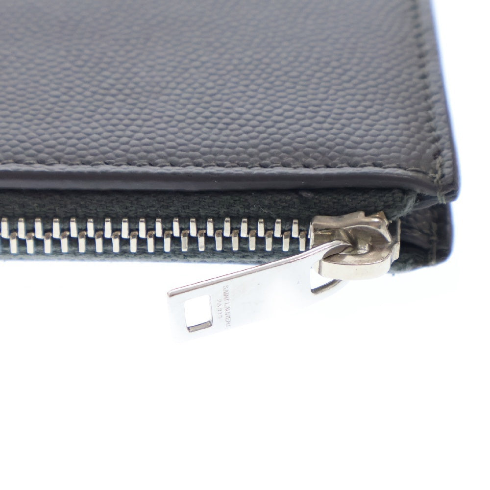 SAINT LAURENT PARIS(サンローランパリ) レザー カードケース フラグメントケース コインケース 609362 グレー