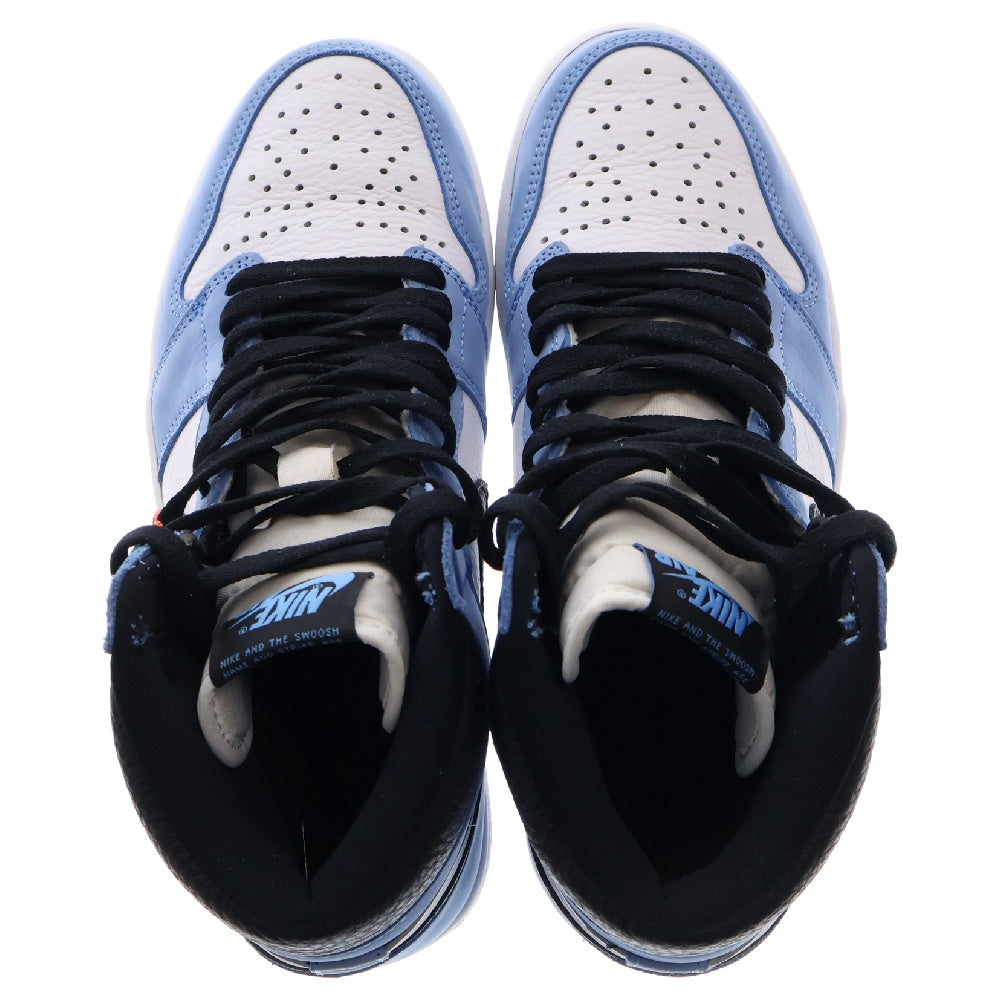 NIKE(ナイキ) AIR JORDAN 1 RETRO HIGH OG UNIVERCITY BLUE 555088-134 エアジョーダン ハイ ユニバーシティーブルー ハイカットスニーカー US8/26cm ブルー/ホワイト