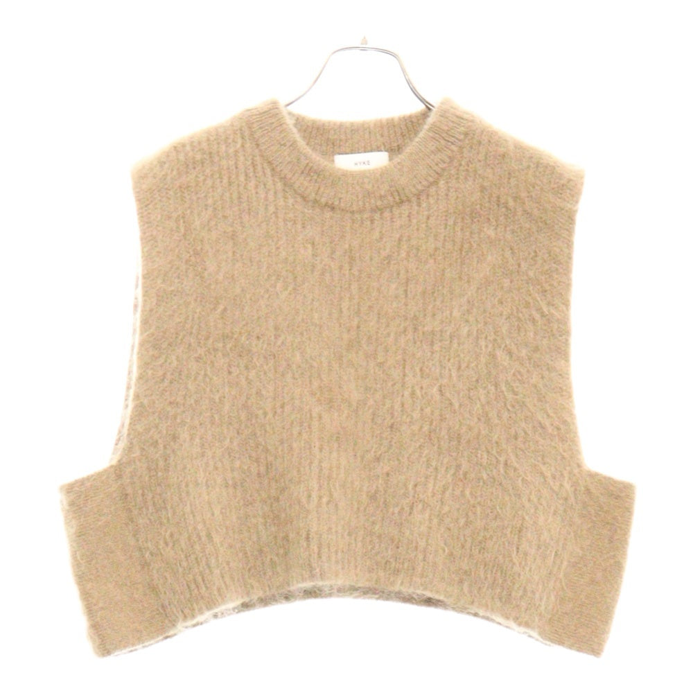 HYKE(ハイク) 22AW モヘア ニットベスト ブラウン レディース