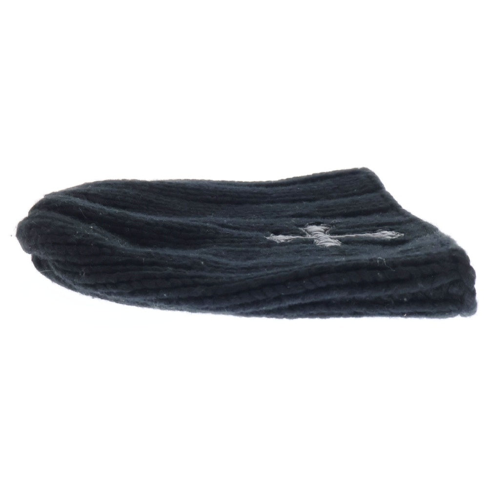 CHROME HEARTS(クロムハーツ) Cashmere Cross Beanie クロスパッチ カシミヤ ビーニー ニットキャップ 帽子 ブラック