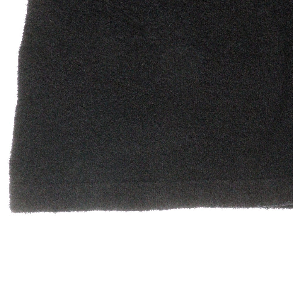 BALENCIAGA(バレンシアガ) ロゴ刺繍 パイル生地 Tシャツ カットソー ブラック レディース