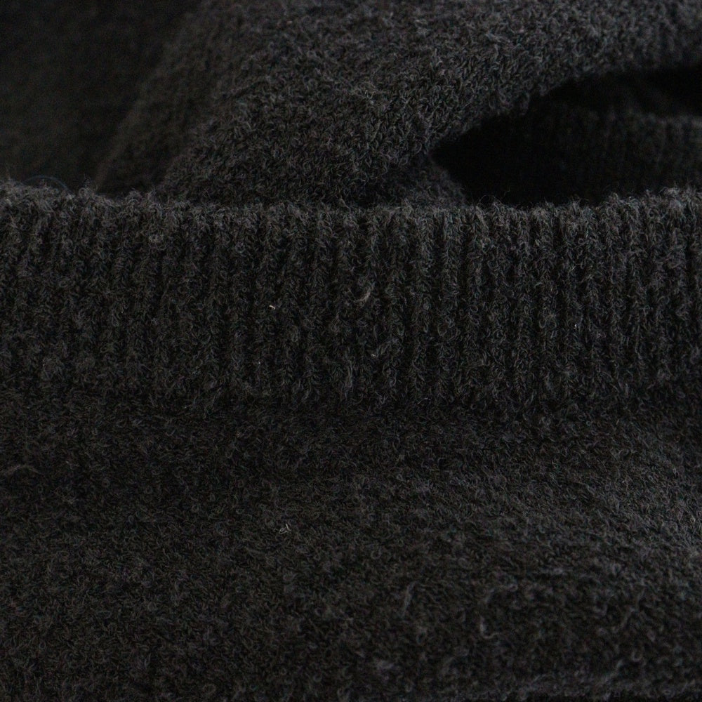 BALENCIAGA(バレンシアガ) ロゴ刺繍 パイル生地 Tシャツ カットソー ブラック レディース