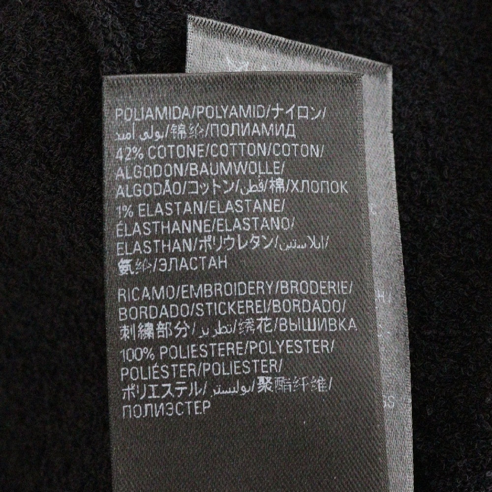 BALENCIAGA(バレンシアガ) ロゴ刺繍 パイル生地 Tシャツ カットソー ブラック レディース