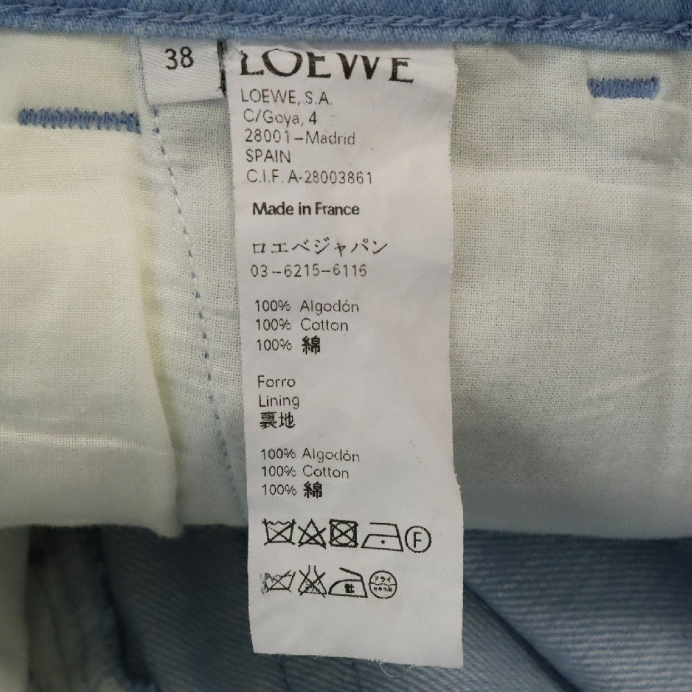 LOEWE(ロエベ) フィッシャーマン ターンアップ ジーンズ レディース インディゴ