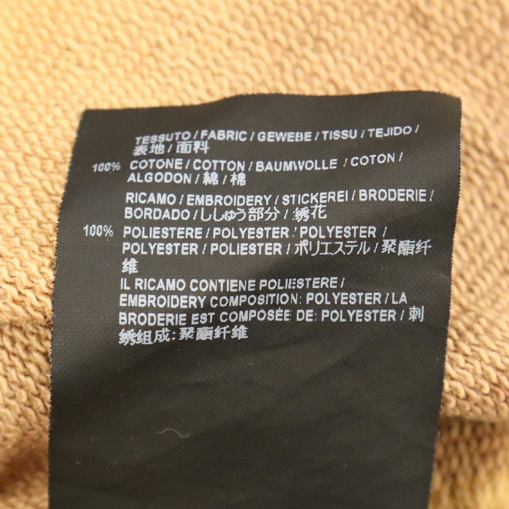 BALENCIAGA(バレンシアガ) 17AW Oversize Bleach Sweater Homme刺繍ロゴ オーバーサイズブリーチ クルーネック スウェットトレーナー ブラック/ベージュ 486095 TWK44