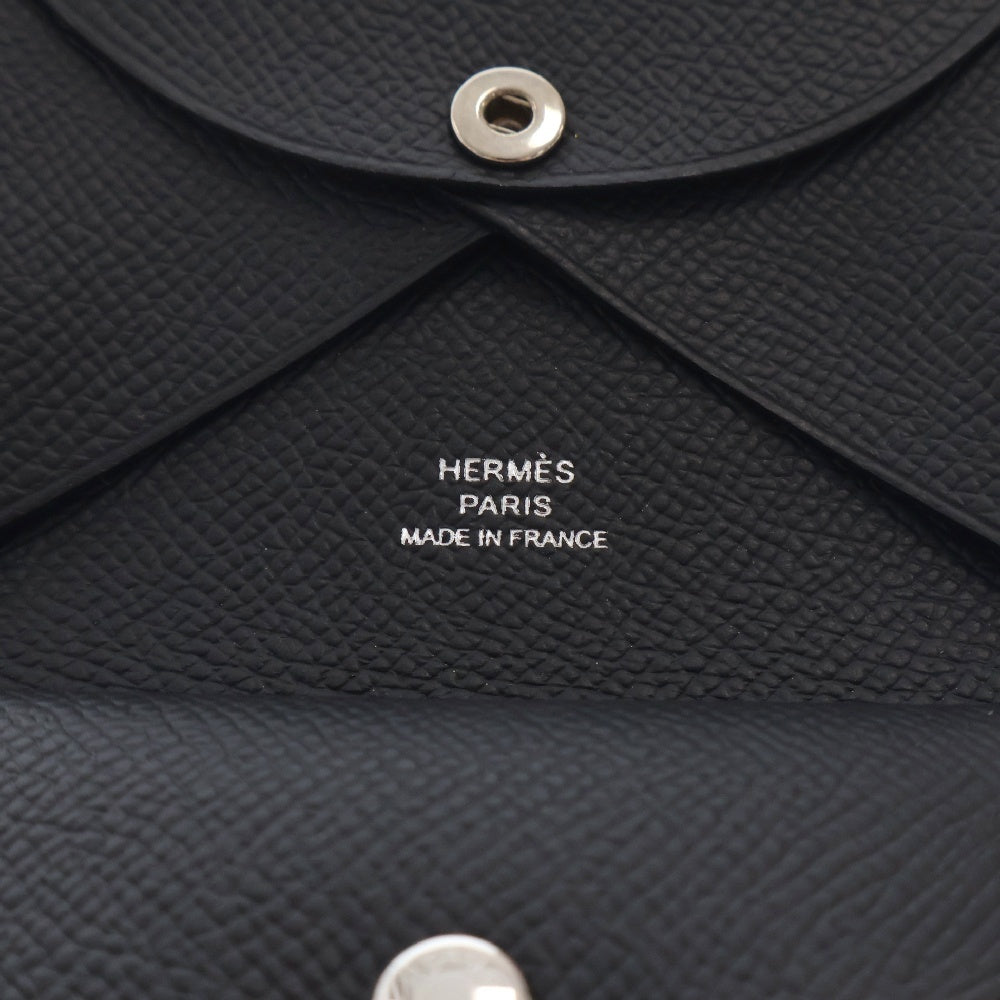 HERMES(エルメス) カルヴィ デュオ エプソン コインケース W刻印 2024年製 ブラック