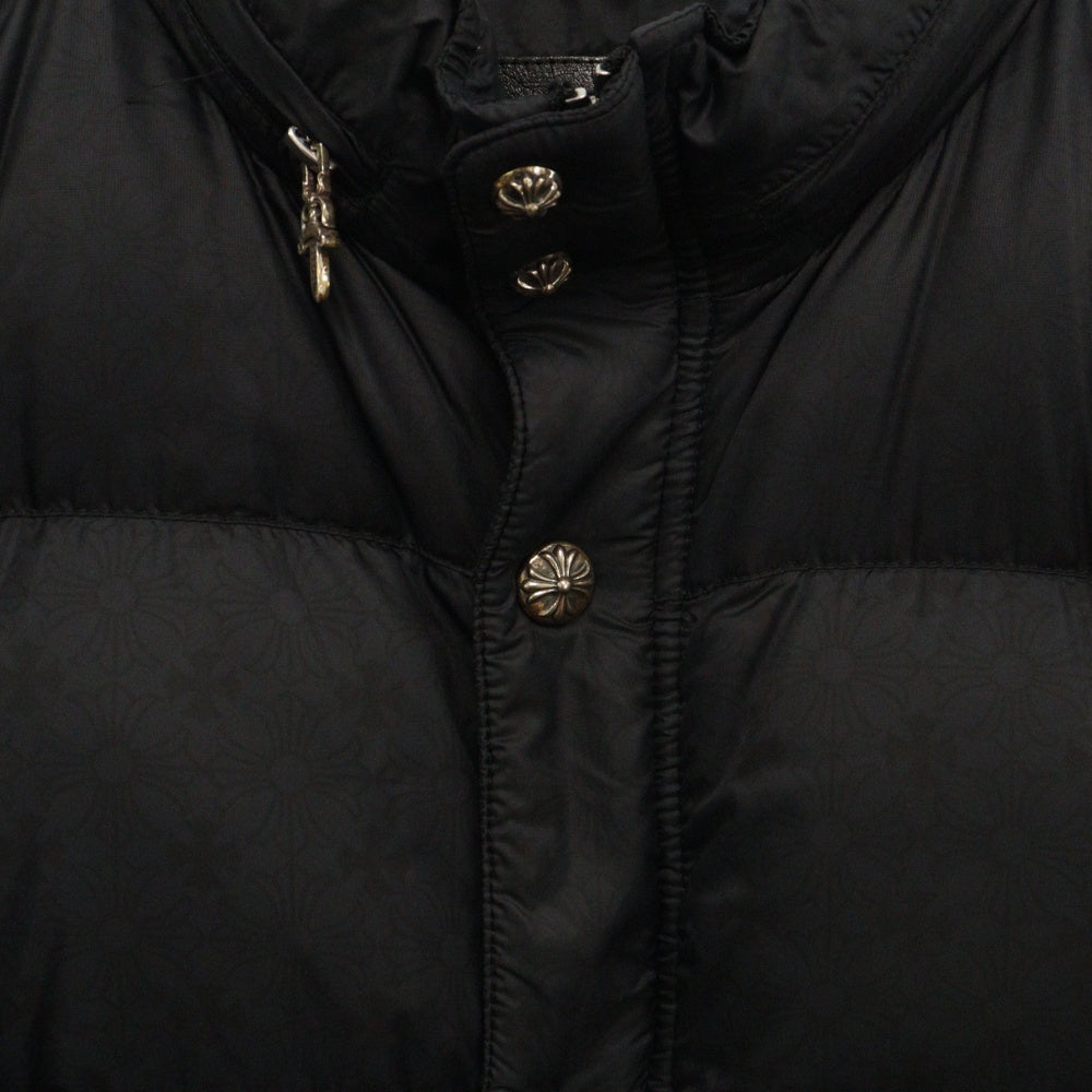 CHROME HEARTS(クロムハーツ) STIFF V2 FBRC CHプラス 総柄クロスボールボタン ダウンジャケット ブラック