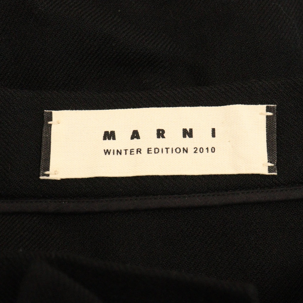 MARNI(マルニ) 素材切替 ウール キルティング ミニスカート ブラック レディース W10GOMAI10QW0TW349