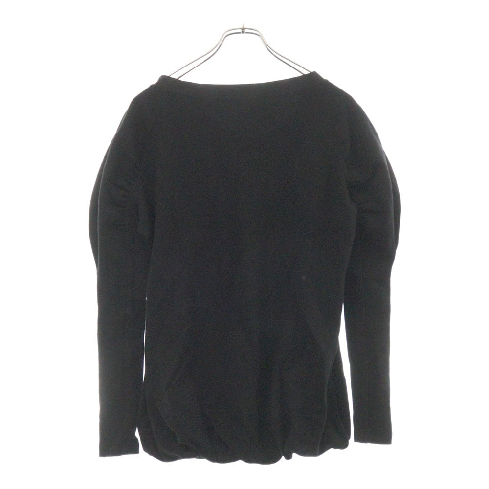 PRADA(プラダ) レーヨン ナイロン混 チュニック 長袖Tシャツ カットソー ブラック レディース C4524