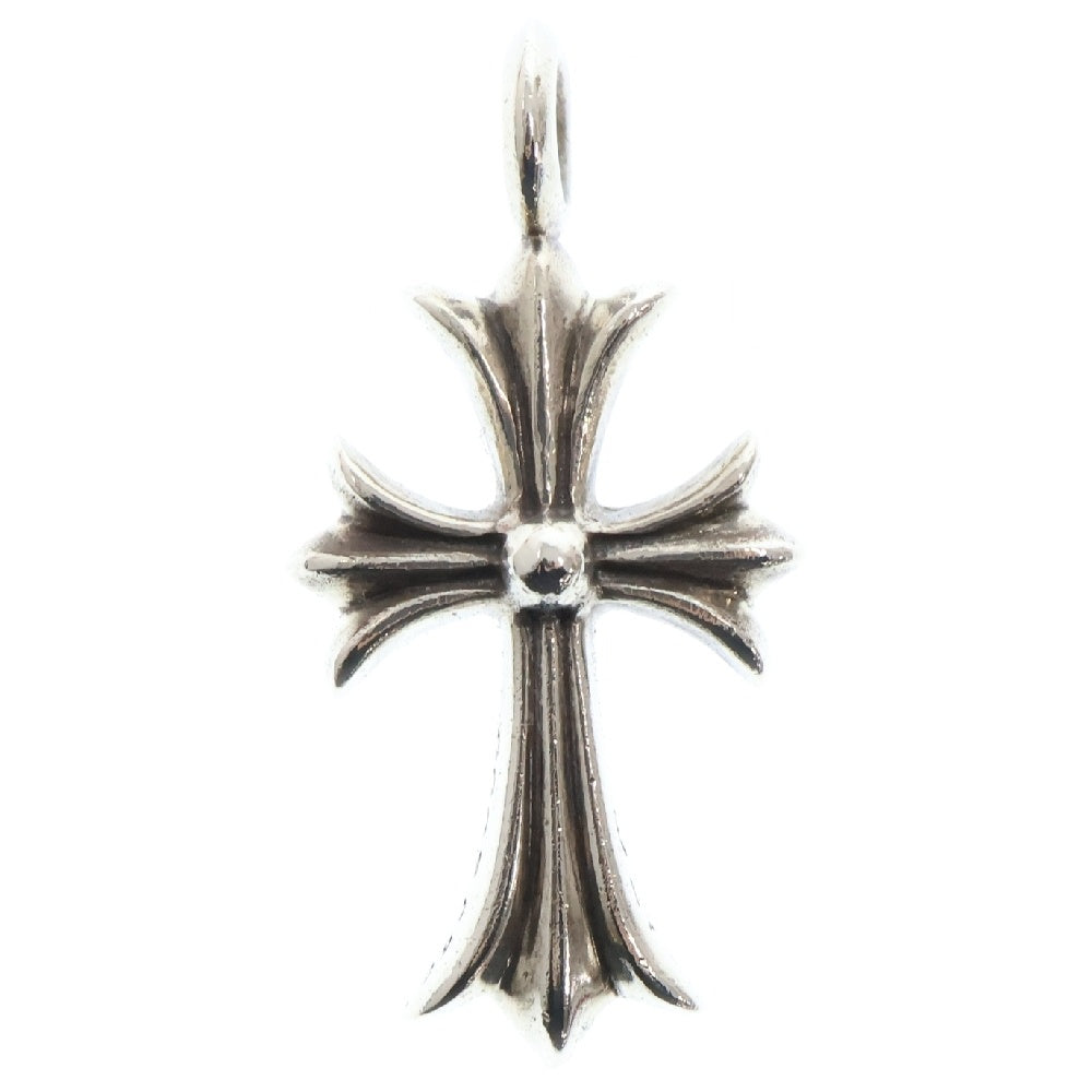 CHROME HEARTS(クロムハーツ) TNY CRSF P DMND タイニーファットクロス PAVEダイヤ ペンダント シルバーネックレストップ シルバー