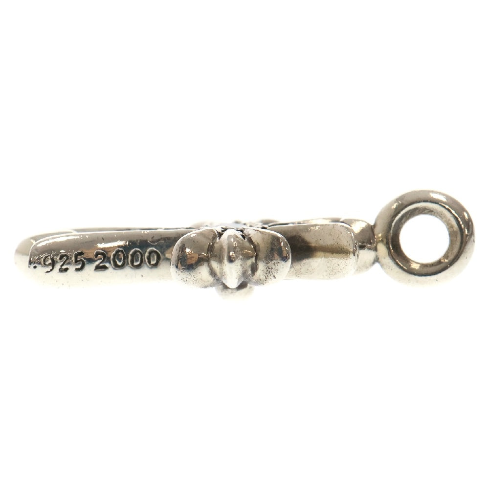 CHROME HEARTS(クロムハーツ) TNY CRSF P DMND タイニーファットクロス PAVEダイヤ ペンダント シルバーネックレストップ シルバー