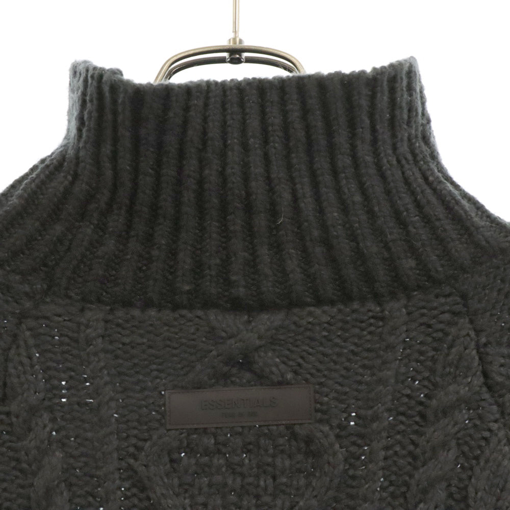 FEAR OF GOD ESSENTIALS(フィアオブゴッド エッセンシャルズ) タートルネック ループケーブルニット ネイビー