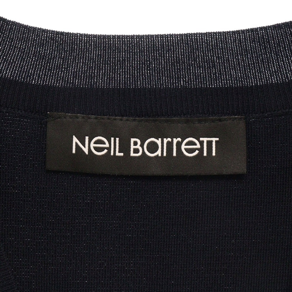 Neil Barrett(ニール バレット) Double Vneck ダブルVネックベスト ネイビー BMA408C A614