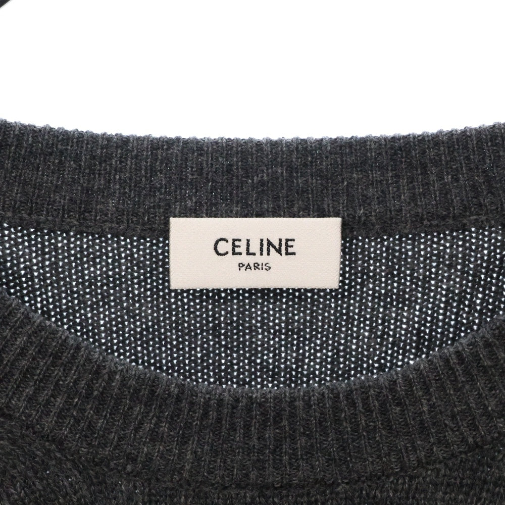 CELINE(セリーヌ) ウール カシミヤ アスレチックセーター グレー レディース 2A11V402P
