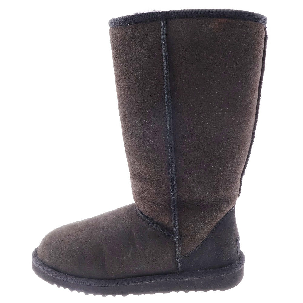 UGG(アグ) CLASSIC TALL UBW04001 ムートンブーツ ブラック レディース US6/23.0cm