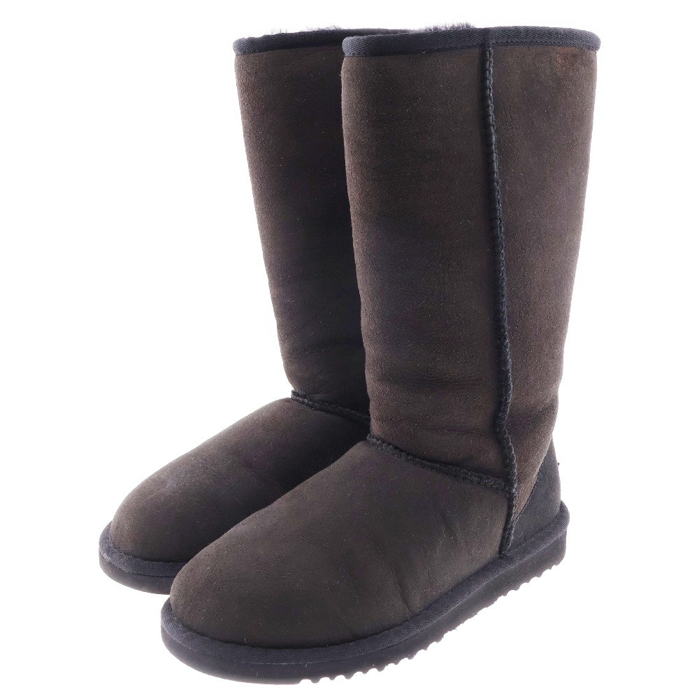 UGG(アグ) CLASSIC TALL UBW04001 ムートンブーツ ブラック レディース US6/23.0cm