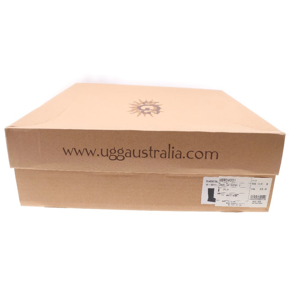 UGG(アグ) CLASSIC TALL UBW04001 ムートンブーツ ブラック レディース US6/23.0cm