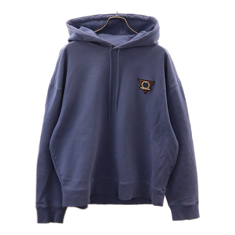 MAISON KITSUNE(メゾンキツネ) バックプリント コットンプルオーバーパーカー ブルー MM00709KM0001