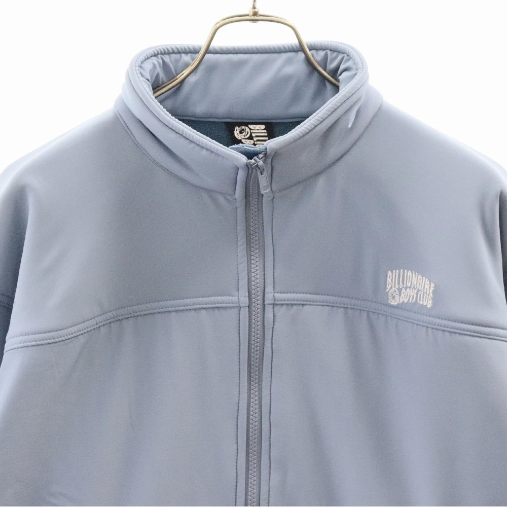 BILLIONAIRE BOYS CLUB(ビリオネアボーイズクラブ) EMBROIDERED LOGO FLEECE BLOUSON ロゴ フリースジャケット BBCJP233X003 ブルー