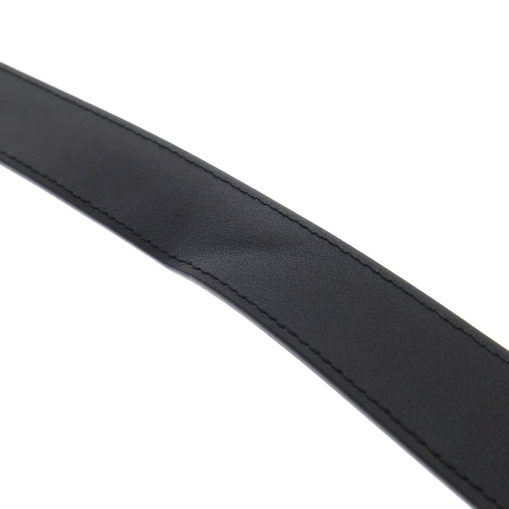 GUCCI(グッチ) Double G Buckle Textured Leather Belt ダブルGバックルレザーベルト ブラック/ゴールド