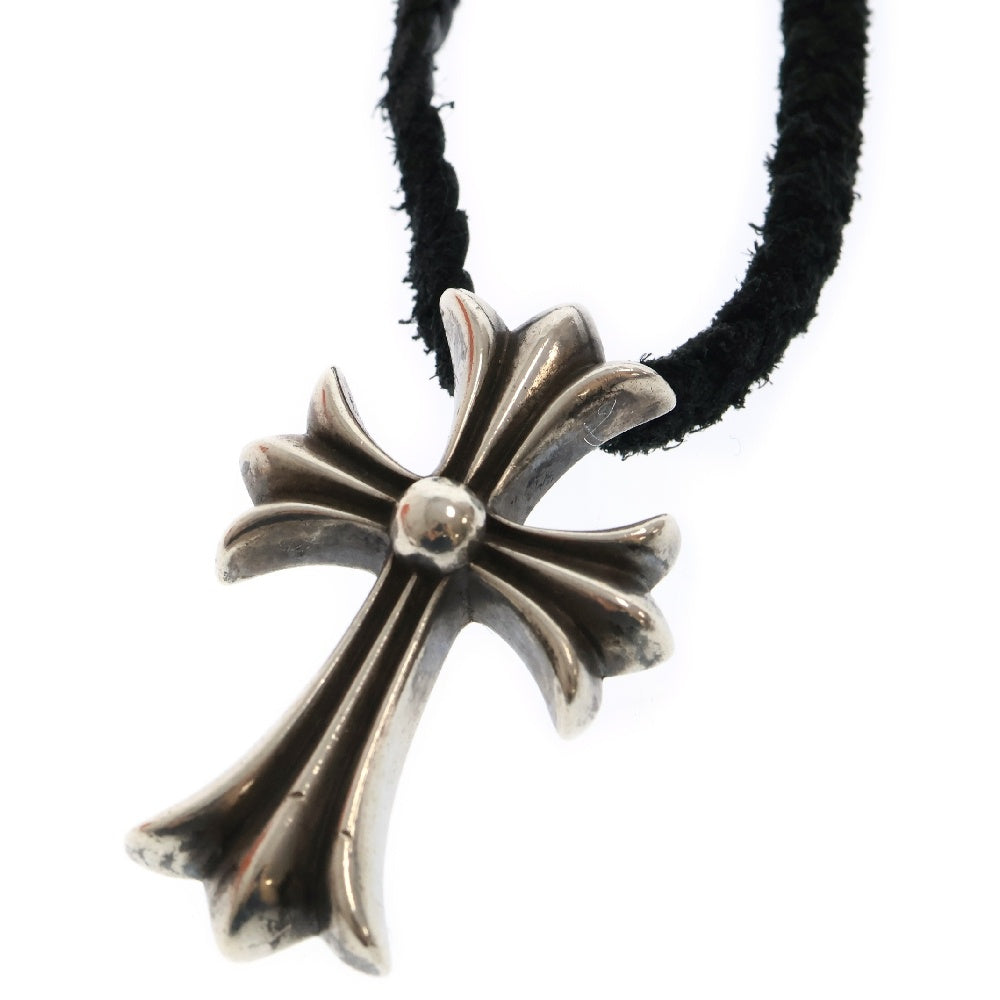 CHROME HEARTS(クロムハーツ) CH CRS SMLスモールCHクロス BC ボロチップブレイド ネックレス シルバー BCA220